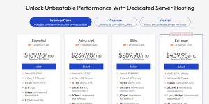 Dedicated Hosting Plans