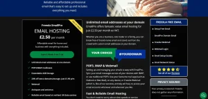 ⭐ Email Hosting with Freeola EmailPro – 4.6/5