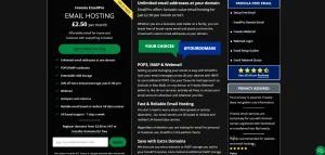 Rating for Email Hosting & Tools