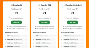 Reseller Hosting Plans