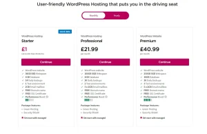 LCN WordPress Hosting Plans